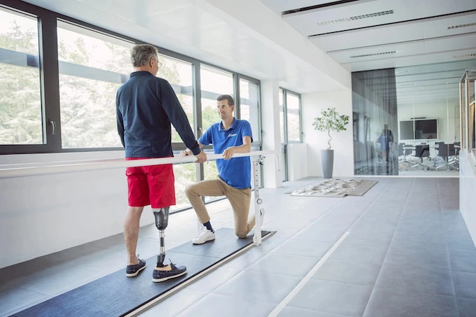 Gait training and rehabilitation at the Amputee Care Center in Belgium