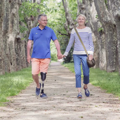 Transfer prosthesis lower leg